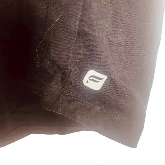 Fabletics Women's Black Whitney Open Shoulder Back Short Sleeve Athletic Shirt - Picture 8 of 12